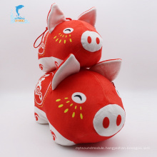 Plush egg-shaped animal soft pig toy